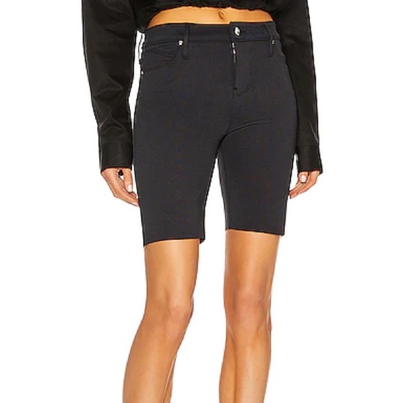 RtA Toure Coated Denim Shorts in Zodiac Black - Picture 3 of 3